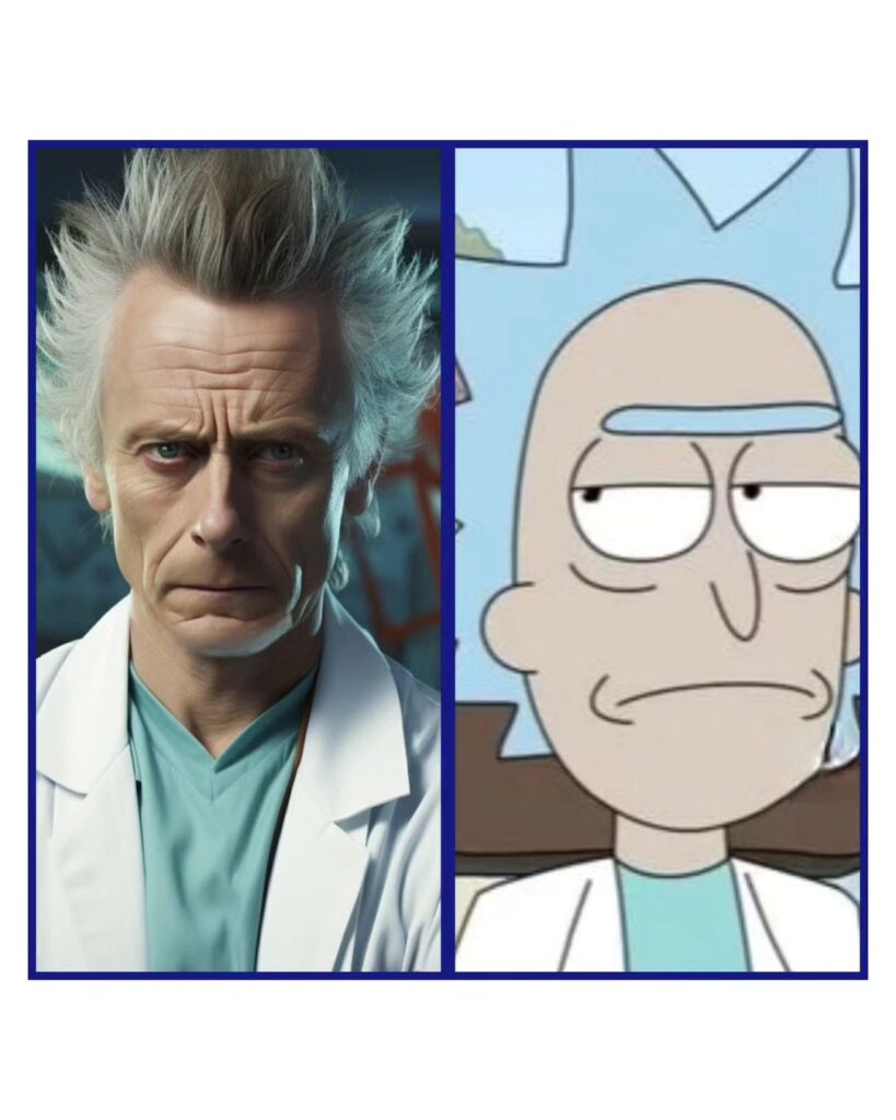 Assim seriam os personagens de Rick and Morty na vida real